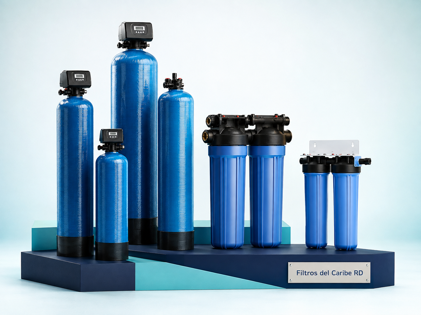 Tanques, portafiltros y ablandadores de agua disponibles para distribución